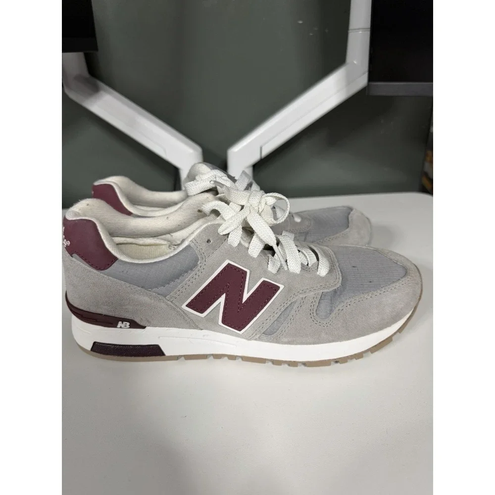 Mens New Balance 996 ML565RG Sneakers Running Grey/Burgundy Size‎ 8.5 New